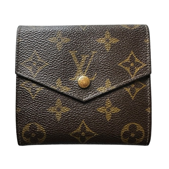 Louis Vuitton Monogram Leather Elise Envelope Compact Bifold Unisex Wallet - Picture 8 of 8